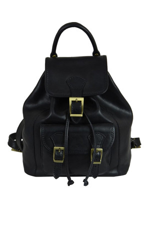 Retro classic backpack made of genuine leather Materials An exterior made of genuine unpolished veal leather that will last