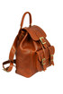 Small urban vintage genuine leather backpack