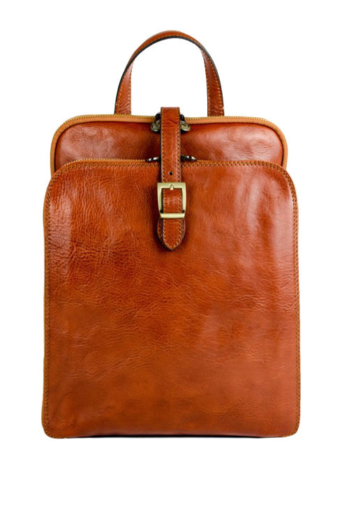 Vintage backpack premium genuine leather