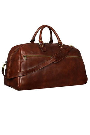 Genuine leather travel bag Design timeless vintage style made of genuine calfskin combines time-tested design and modern