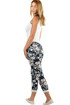 Women's shortened floral pants