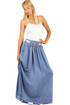 Women's long skirt pockets