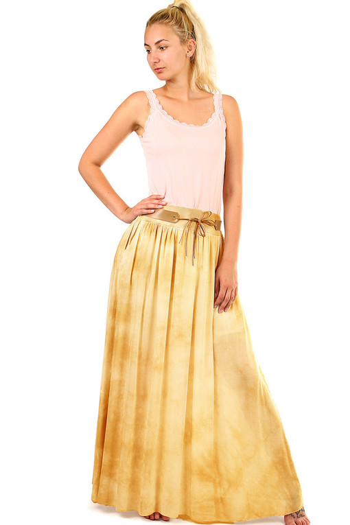 Women's long batik maxi skirt