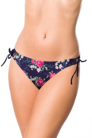 Women's bikini - bottom lower cut on the sides of the cord to download lined front cheerful floral print ideal combination of