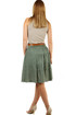 Women's cotton skirt with lace
