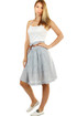 Women's cotton skirt with lace
