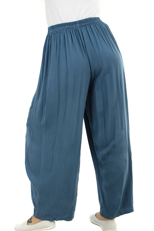 Summer women's harem trousers with pockets