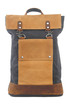 Retro canvas leather backpack
