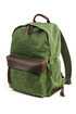 Canvas leather backpack