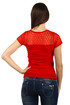 Women's T-shirt translucent top