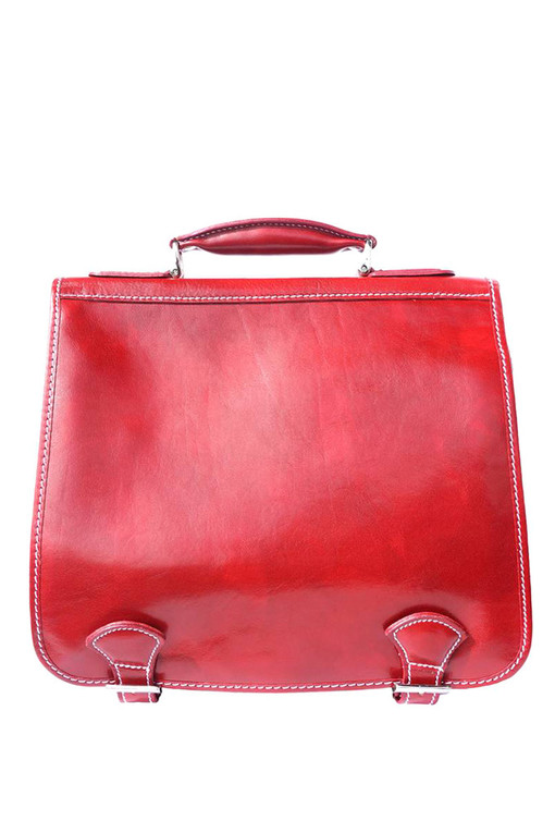 Retro crossbody business handbag genuine leather