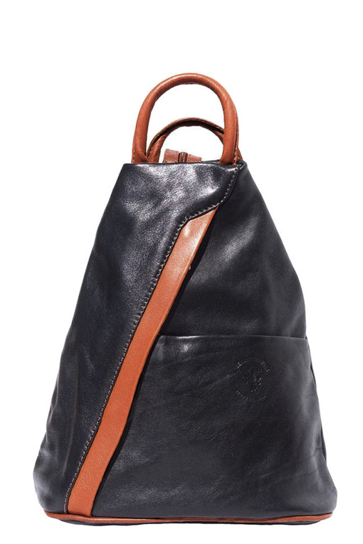 Women Leather Backpack Purse in Genuine Italian Leather 