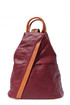 Women's city backpack made of genuine leather 2 in 1
