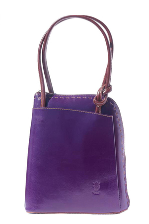 Elegant leather bag with adjustable handle - strap suitable for the city and for travel. It can be set to a variant of a