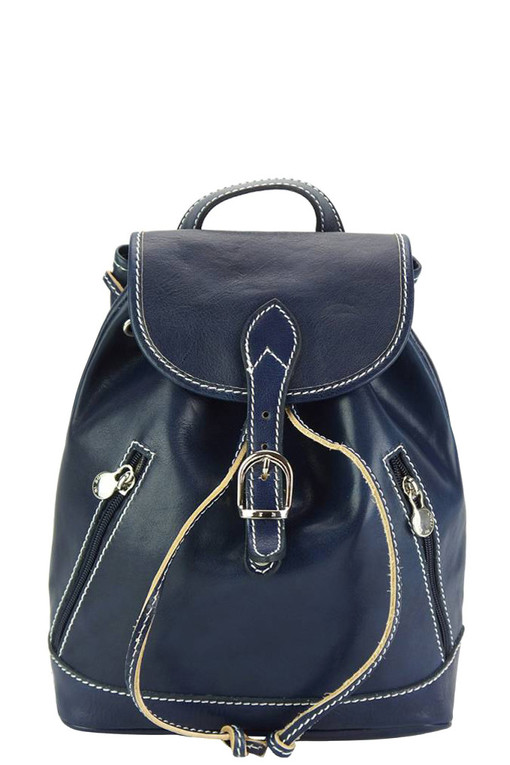Leather city backpack