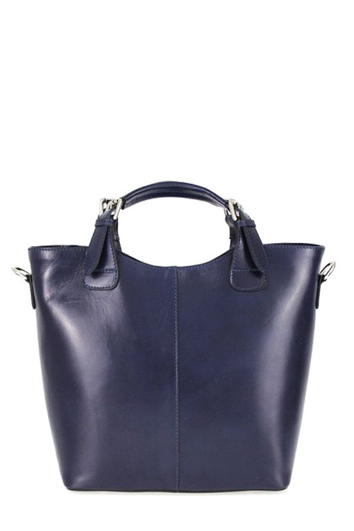 Women's leather city handbag