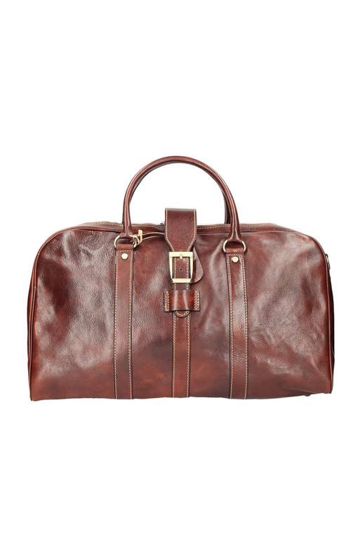Genuine leather travel retro bag