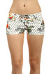 Women's polka dot shorts with print
