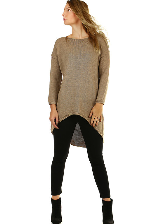Women's oversized long sweater single color