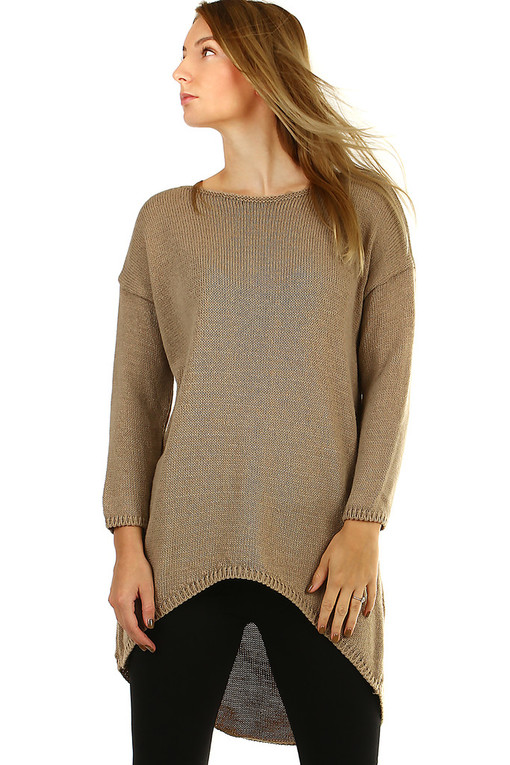 Women's oversized long sweater single color