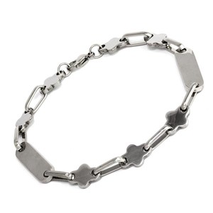 Elegant surgical steel bracelet dimensions 9mm x 3mm length adjustable 17 - 26 cm
