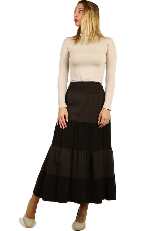 Women's long corduroy skirt