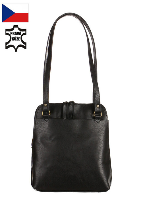 Leather Handbag Over Shoulder and Back 2in1