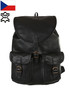 Large leather backpack with pockets - made in the Czech Republic