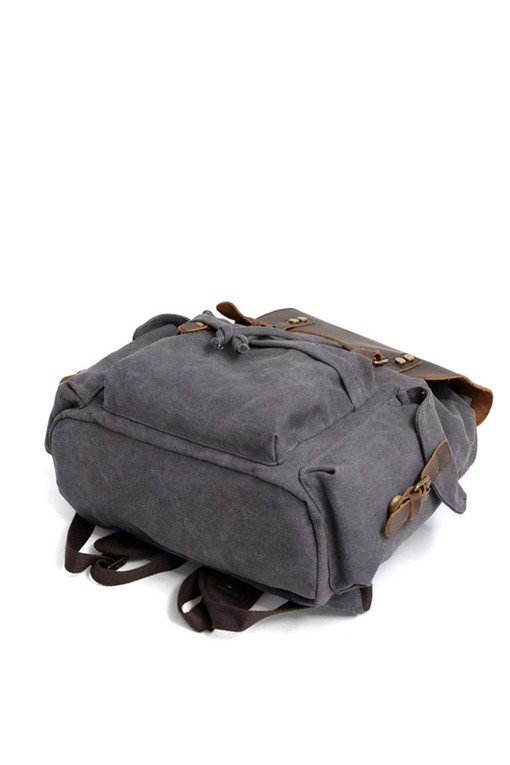 Waterproof vintage waxed canvas backpack