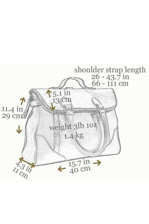 Premium 3-in-1 cowhide bag