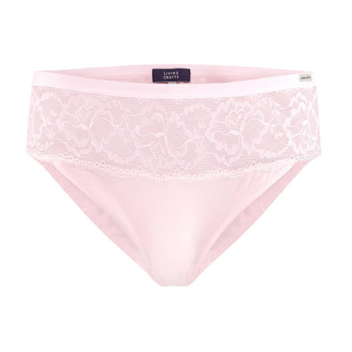 Classic women's panties with lace organic cotton