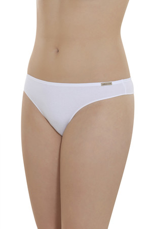 One-color women's thong made of organic cotton by the German brand Comazo / earth suitable for tight-fitting clothing thanks