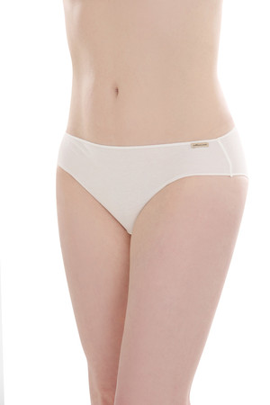 Thin women's panties from the sustainable collection of the German brand Comazo / earth. one color design classic cut with a