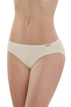 Women's 100% organic cotton panties by the German brand Comazo / earth medium high cut larger cutout of panties without side