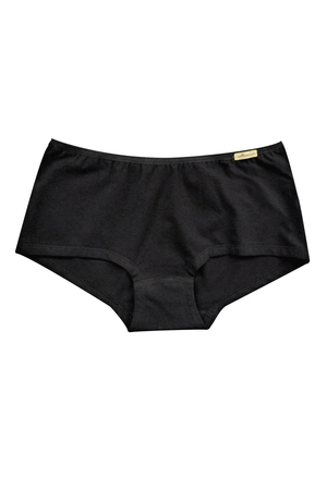 Women's eco-panties of French style by the German brand Comazo / earth one color design higher hip cut thin, flat rubber sewn
