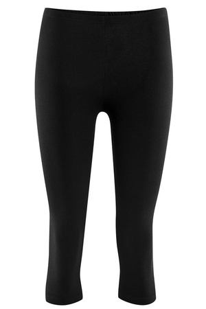 Women's short leggings made of organic cotton from the German brand LIVING CRAFTS one-color, opaque design higher waist with