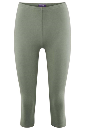 Women's short leggings made of organic cotton from the German brand LIVING CRAFTS one-color, opaque design higher waist with