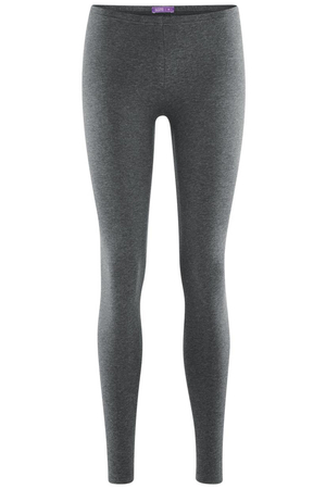 Long women's leggings made of organic cotton from the German brand LIVING CRAFTS classic, comfortable fit monochrome the