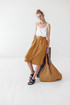 Linen drawstring midi skirt excellent quality