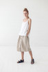 Linen drawstring midi skirt excellent quality