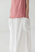 Linen maxi skirt with large pockets excellent quality