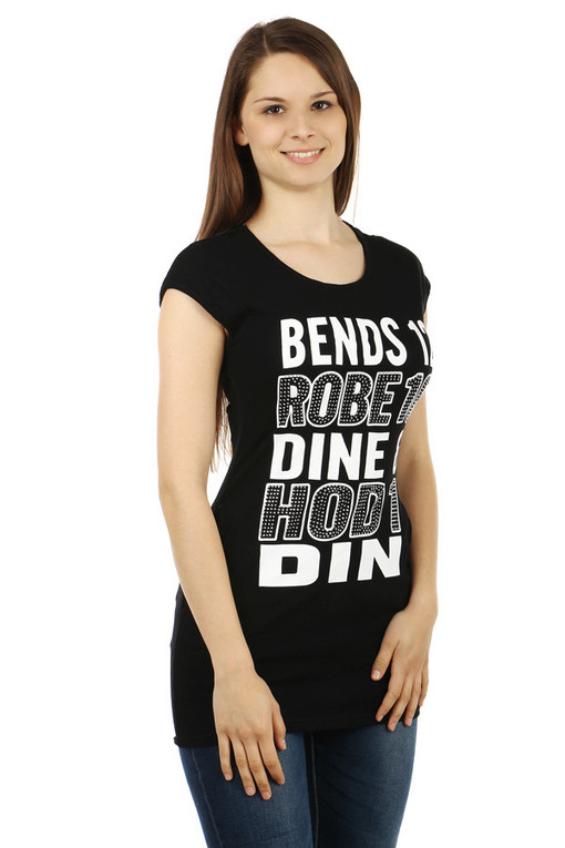 Women's long shirt lettering