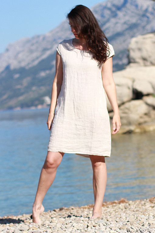 Women's linen summer dress