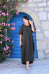 Women's summer linen maxi dress