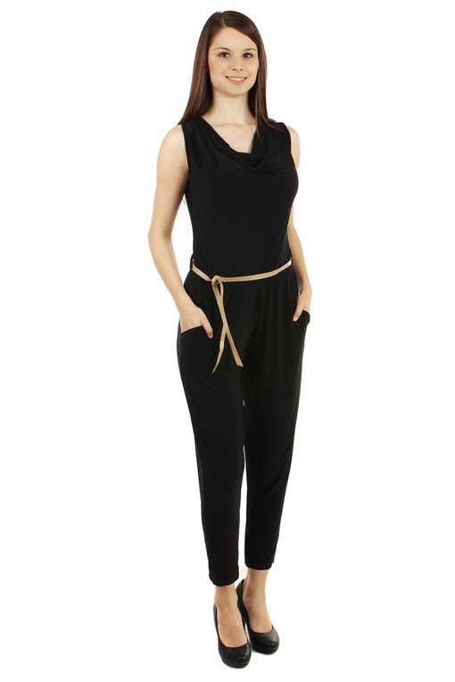 Long elegant ladies' overall with pockets