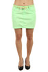 Women's green short summer skirt