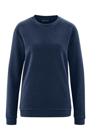 Unisex sweatshirt made of hemp and organic cotton from the HempAge sustainable fashion collection. natural materials smooth