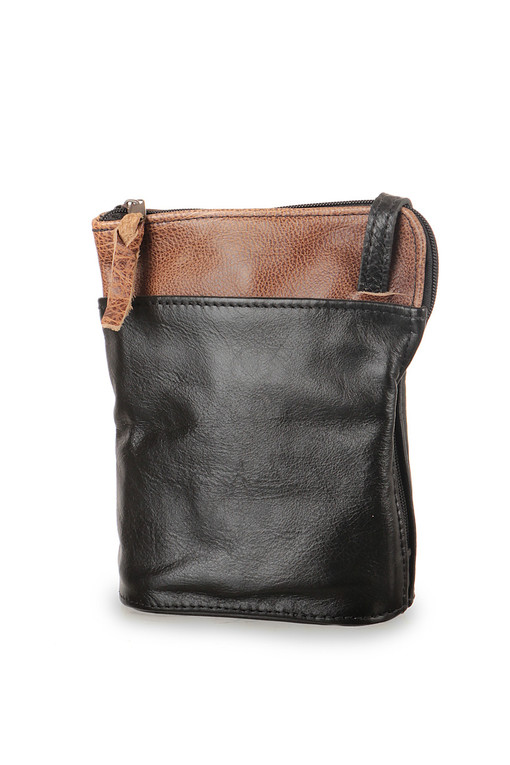 Small ladies crossbody handbag made of genuine leather