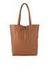 Leather shopper handbag