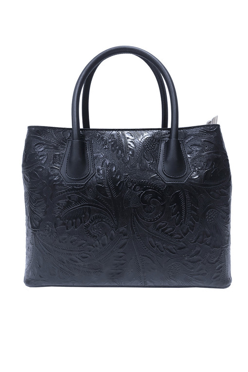 Women's floral leather handbag